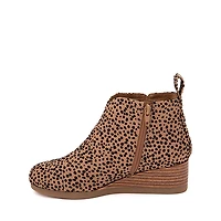 TOMS Clare Wedge Boot - Little Kid / Big Toffee Cheetah
