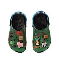 Minecraft x Crocs Classic Clog - Little Kid / Big Kid - Green / Multicolor