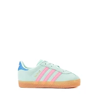 adidas Gazelle Comfort Closure Athletic Shoe - Baby / Toddler Clear Mint Bliss Pink Bright Blue