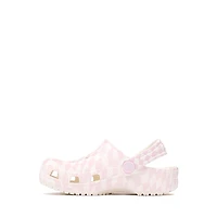 Crocs Classic Warped Checker Clog - Baby / Toddler - White / Pink