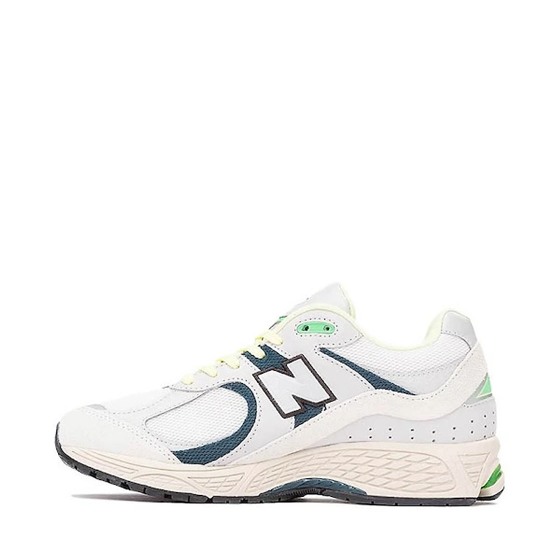 New Balance 2002R Athletic Shoe - Grey Matter / Green Alpine Lime Light