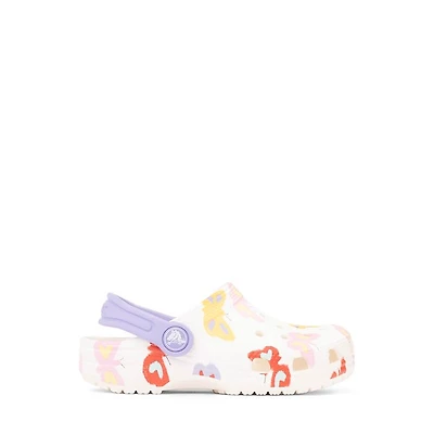 Crocs Classic Butterfly Clog - Baby / Toddler White