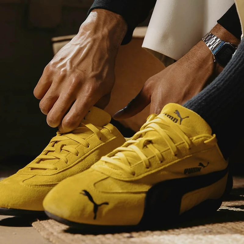 Mens PUMA Speedcat OG Athletic Shoe - Pelé Yellow / Black