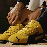 Mens PUMA Speedcat OG Athletic Shoe - Pelé Yellow / Black