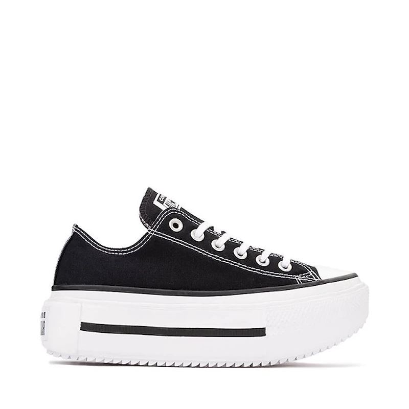 Converse Chuck Taylor All Star Lift Double Stack Low-Top Sneaker - Black / White