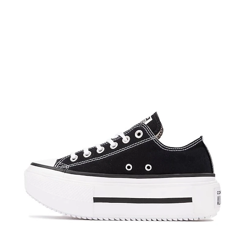 Converse Chuck Taylor All Star Lift Double Stack Low-Top Sneaker - Black / White