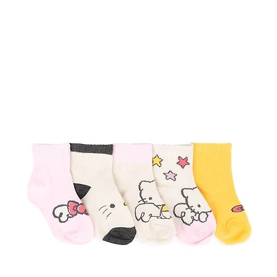 Hello Kitty® Quarter Socks Toddler - 5 Pack - Multicolor