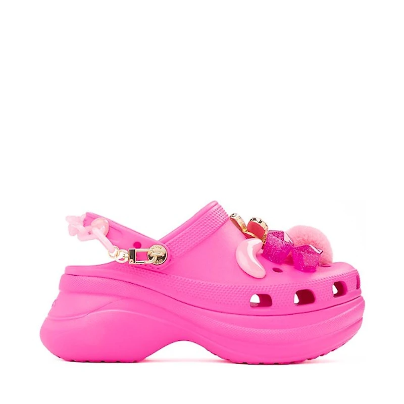Womens Crocs Classic Bae Disruptive Platform Clog - Electric Pink