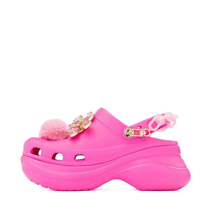 Womens Crocs Classic Bae Disruptive Platform Clog - Electric Pink