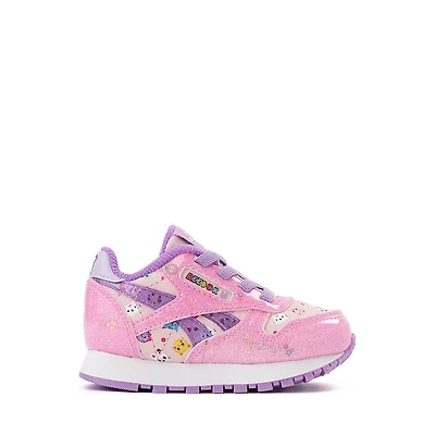 Reebok x Gabby's Dollhouse Classic Leather Step 'n' Flash Elastic Laces Athletic Shoe - Baby / Toddler Pink