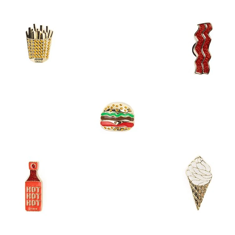 Crocs Jibbitz&trade Golden Spicy Shoe Charms 5 Pack - Multicolor