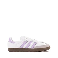 adidas Samba OG Athletic Shoe - Big Kid Cloud White / Powder Plum Gum
