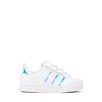 adidas Superstar II Comfort Closure Elastic Lace Athletic Shoe - Baby / Toddler White Halo Blue