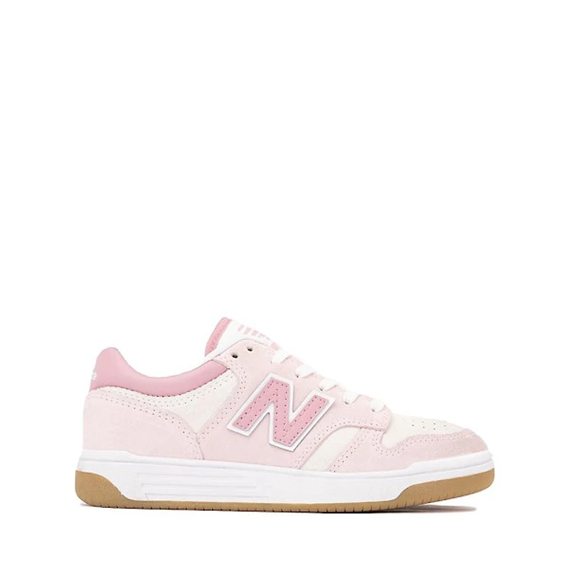 New Balance 480 Athletic Shoe - Little Kid Pink / White