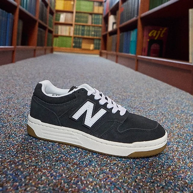 New Balance 480 Athletic Shoe - Big Kid - White / Black