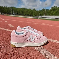 New Balance 480 Athletic Shoe - Little Kid White / Pink Taffy