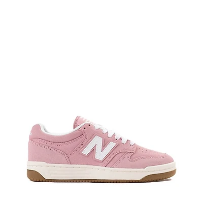 New Balance 480 Athletic Shoe - Big Kid - White / Pink Taffy