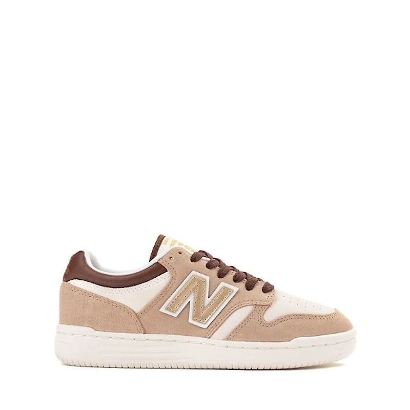 New Balance 480 Athletic Shoe - Big Kid Flat Taupe / Rich Oak