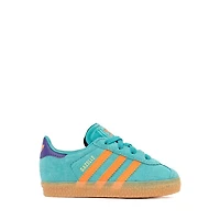 adidas Gazelle Comfort Closure Athletic Shoe - Baby / Toddler Pure Teal Impact Orange