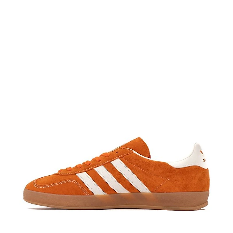 Mens adidas Gazelle Indoor Athletic Shoe - Orange / Off White Gold Metallic
