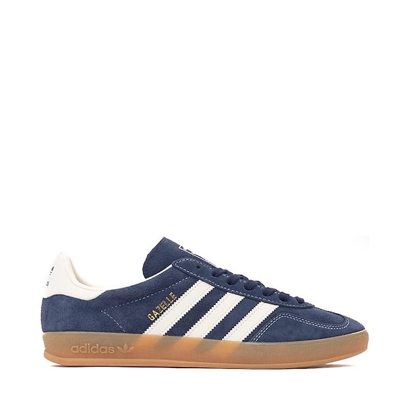 Mens adidas Gazelle Indoor Athletic Shoe - Night Indigo / Off White Gold Metallic