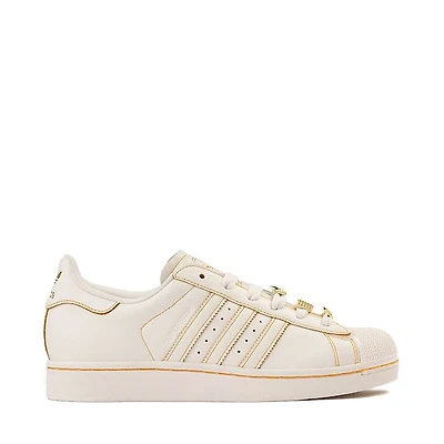 Womens adidas Superstar II Athletic Shoe - Off White / Gold Metallic