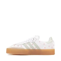 Womens adidas Sambae Athletic Shoe - White / Linen Green Gum