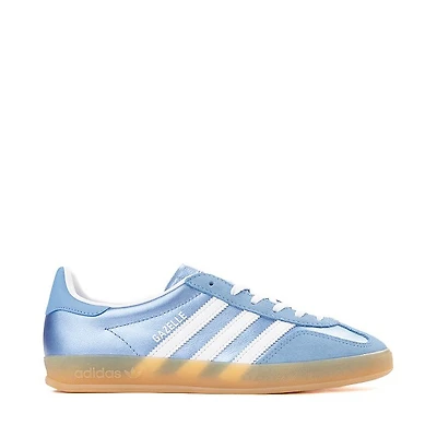 Womens adidas Gazelle Indoor Athletic Shoe - Metallic Blue / White Gum