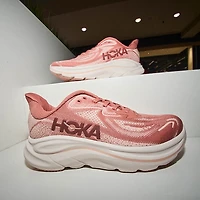 Womens HOKA Clifton 10 Athletic Shoe - Blush / Rose Latte