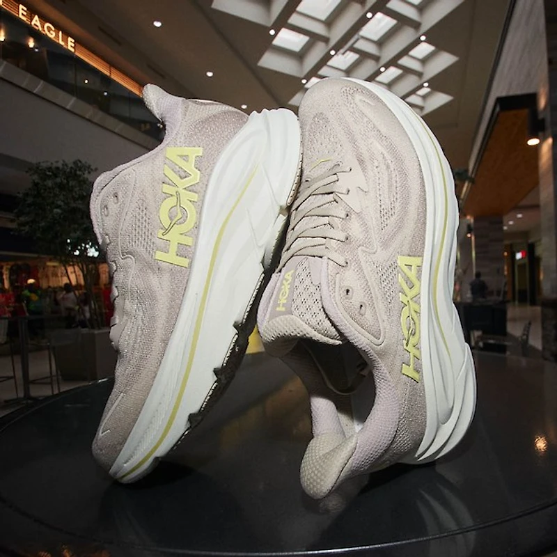 Mens HOKA Clifton 10 Athletic Shoe - Linen / Stone