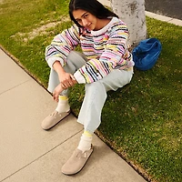 Womens Birkenstock Boston Clog - Sand