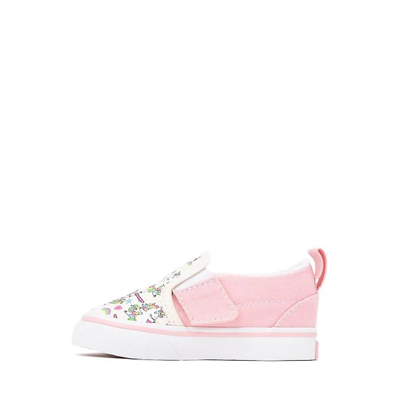 Vans Slip-On V Skateicorn Skate Shoe - Baby / Toddler Marshmallow Pink