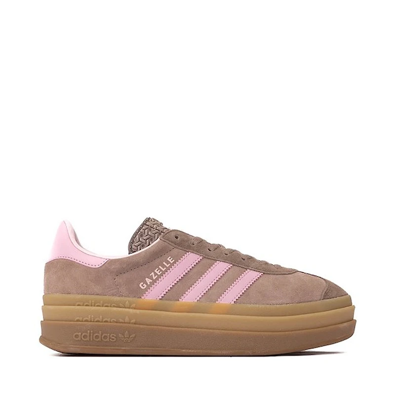 Womens adidas Gazelle Bold Athletic Shoe - Trace Brown / Clear Pink Earth Strata