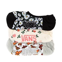 Womens Vans Flutter Floral Canoodle Liners 3 Pack - Multicolor