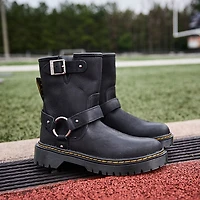 Dr. Martens Genaya Biker Boot - Little Kid / Big Kid - Black