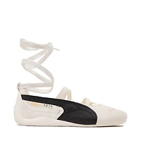 Womens PUMA x ROSÉ Speedcat Ballet Shoe - Warm White / Black Frosty Pink