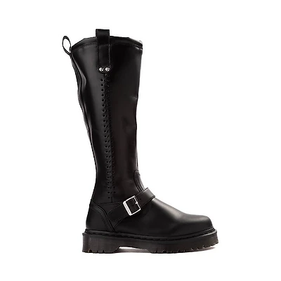 Womens Dr. Martens Anistone Knee High Biker Boot - Black