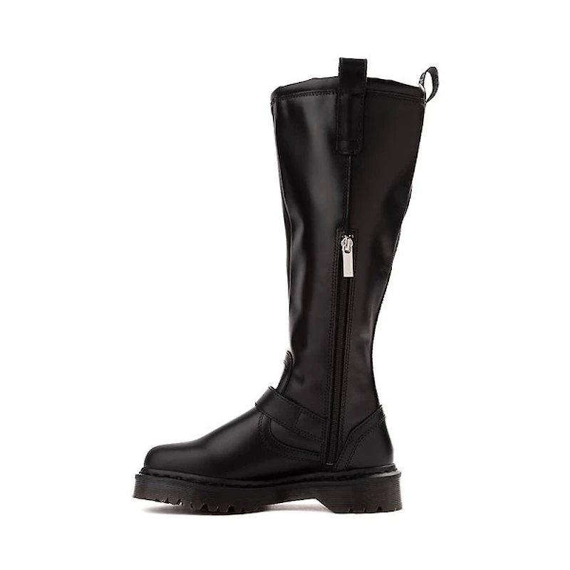 Womens Dr. Martens Anistone Knee High Biker Boot - Black