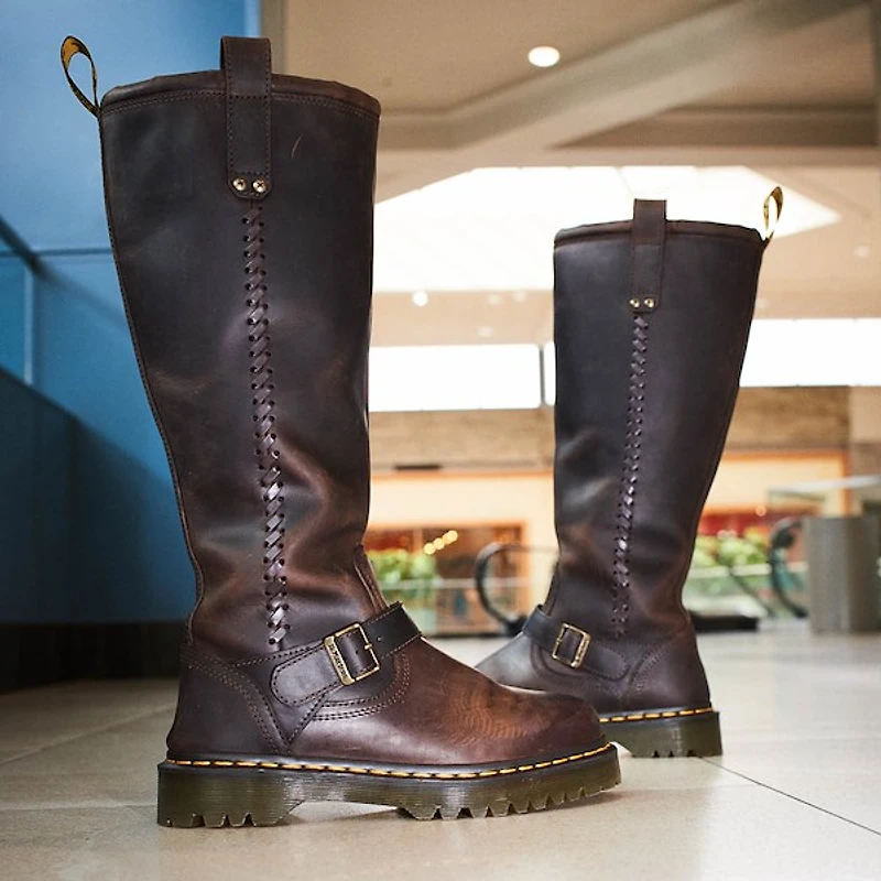 Dr. Martens Anistone Knee High Boot - Dark Brown