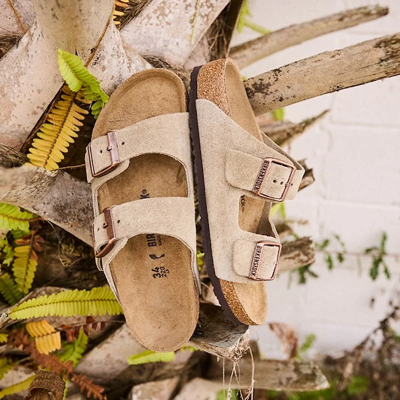 Birkenstock Arizona Slide Sandal - Little Kid Taupe