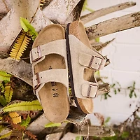 Birkenstock Arizona Slide Sandal - Little Kid Taupe