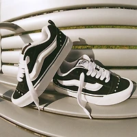 Vans Knu Skool Rhinestone Skate Shoe - Black / White