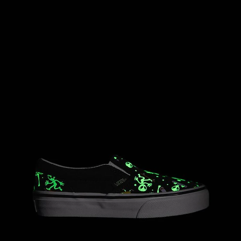 Vans Classic Slip-On Cosmic Cruisers Skate Shoe - Little Kid - Black