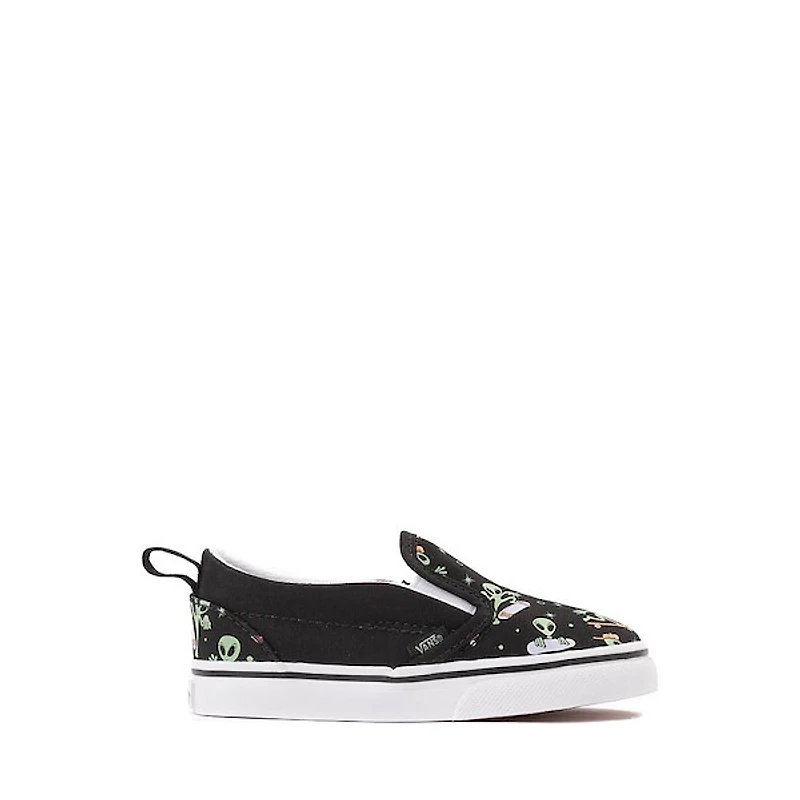 Vans Classic Slip-On V Cosmic Cruisers Skate Shoe - Baby / Toddler Black