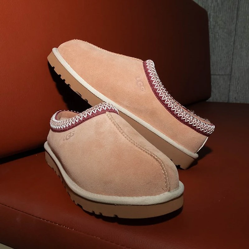 Mens UGG® Tasman II Slipper - Driftwood / Biking Red