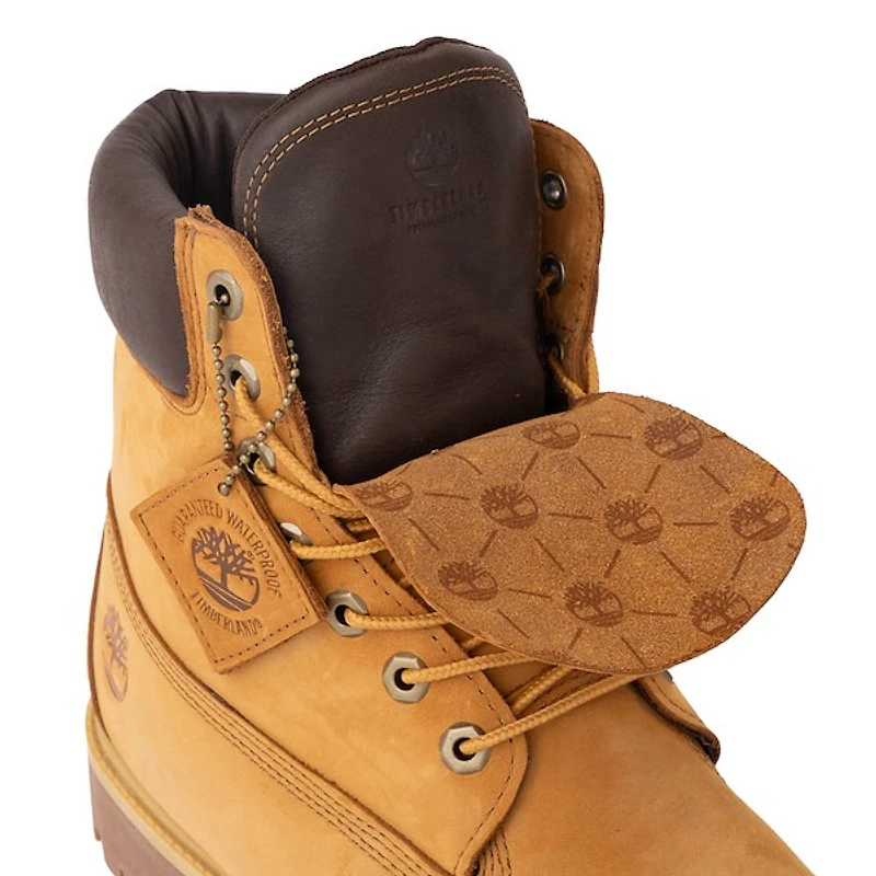 Mens Timberland® Premium 6-Inch Double Tongue Waterproof Boot - Wheat
