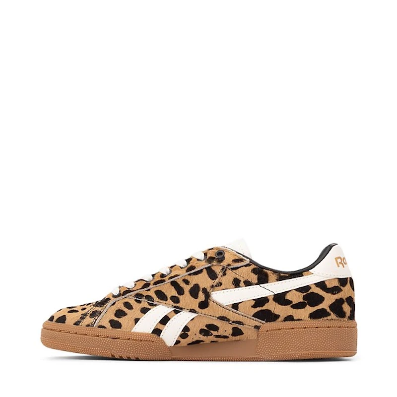 Womens Reebok Club C Grounds UK Athletic Shoe - Leopard