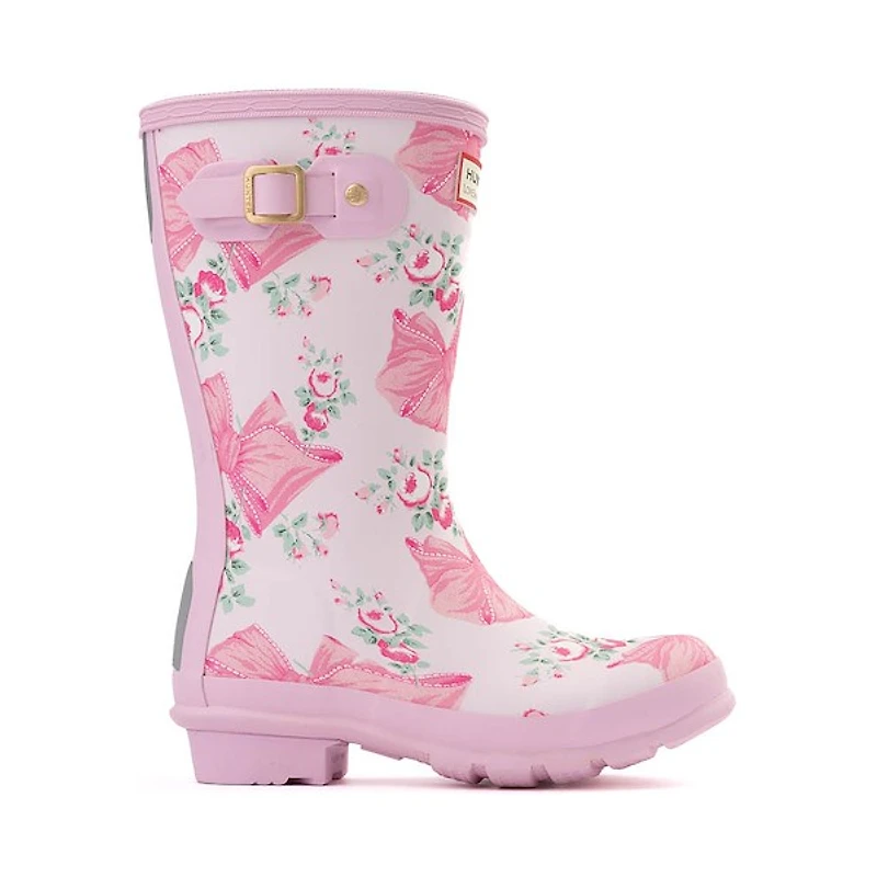 Hunter x LoveShackFancy Original Rain Boot - Little Kid / Big Kid - Rose Beaux / Mint Pink
