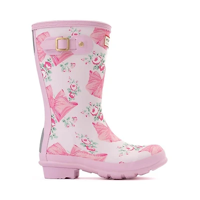 Hunter x LoveShackFancy Original Rain Boot - Little Kid / Big Rose Beaux Mint Pink