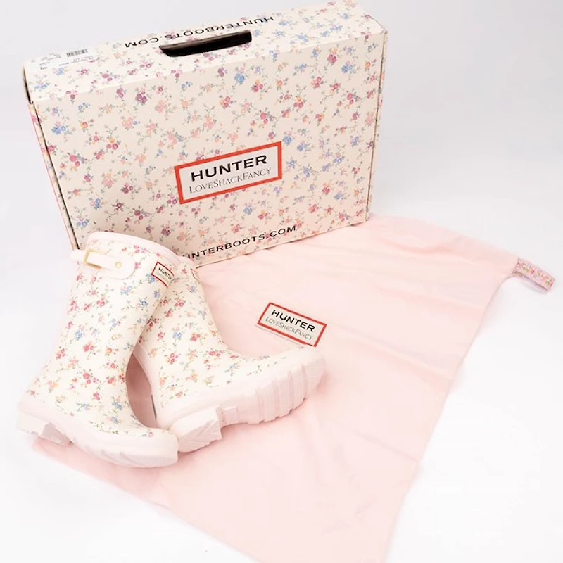 Hunter x LoveShackFancy Original Rain Boot - Little Kid / Big Kid - Sunrise Patchwork / Confetti Bloom